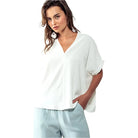 Women's Breezy Airflow V-neck Top UDT21040 - Crazy House Western Wear