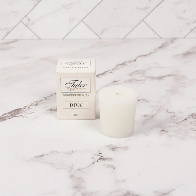 Tyler Candle Company 15 Hour Boxed Votive - Glam4Life