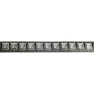 Boy's Cowboy Chrome Belt With Square Silver Conchos and Nailheads 941