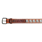 Boy's Cowboy Chrome Belt with Square Silver Conchos and Nailheads 946