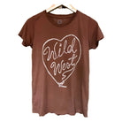 Women's Wild West Tee Rust and White - Crazy House Western Wear
