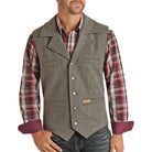 Men's Panhandle Button Down Solid Montana Charcoal Vest