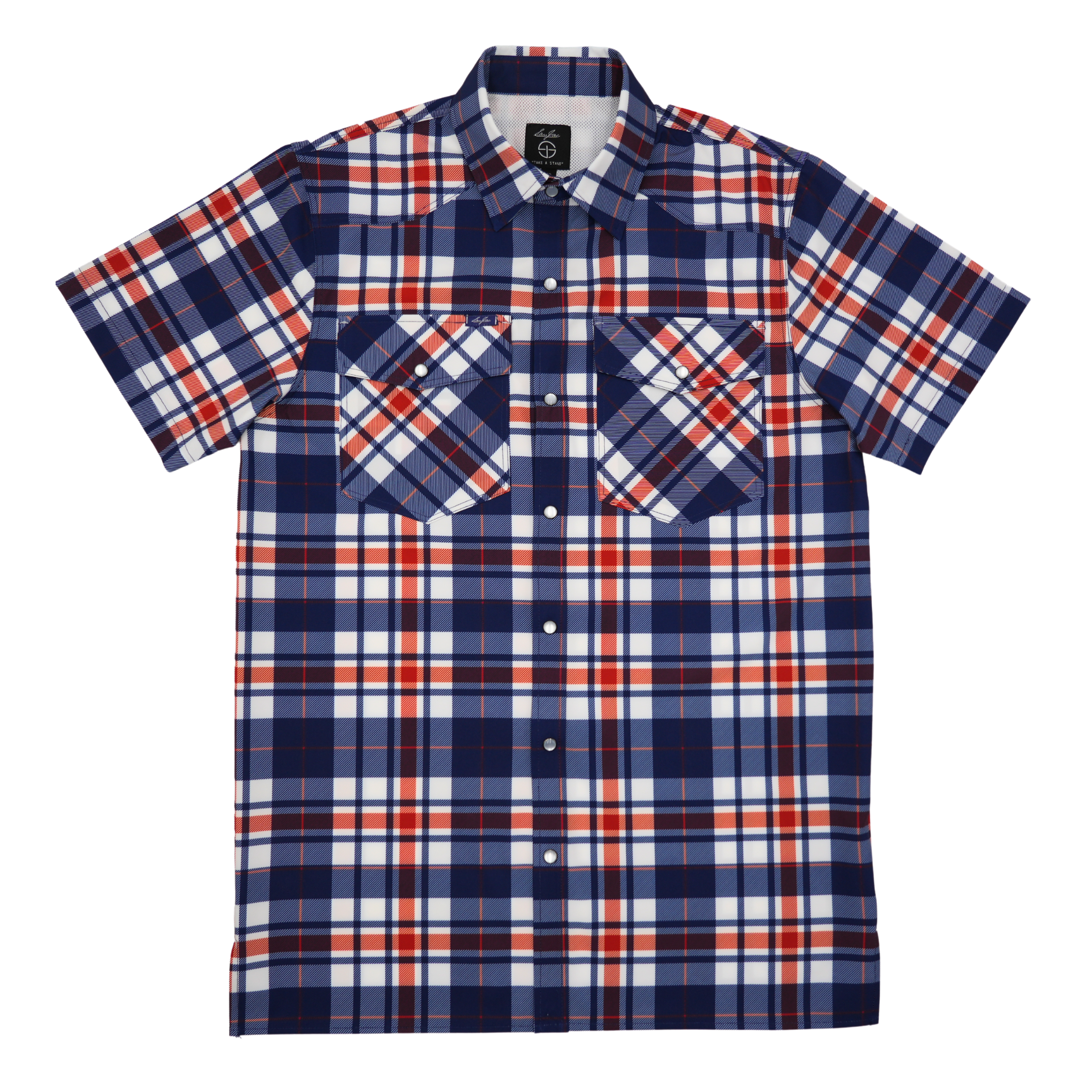 Men's SanJac Short Sleeve Plaid Snap Up Shirt COAHUILA-S/S-PLAID - Crazy House Western Wear