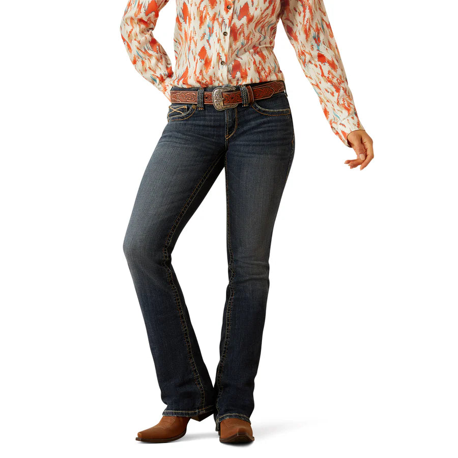 Women's Ariat Mid Rise Lola Boot Cut Jeans 10060987 - Crazy House Western Wear