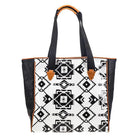 Women's Hooey "Whiteriver" White and Black Aztec Tote Bag HCT003-WHB - Crazy House Western Wear