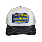 White Snapback with Outfitter Patch - Crazy House Western Wear