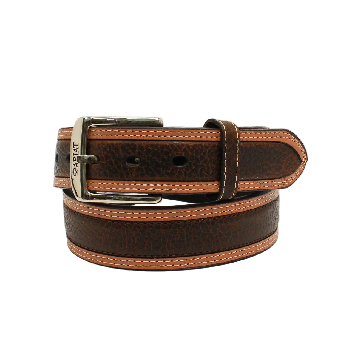 Men's Ariat Two-Toned Brown Leather Belt A10004305