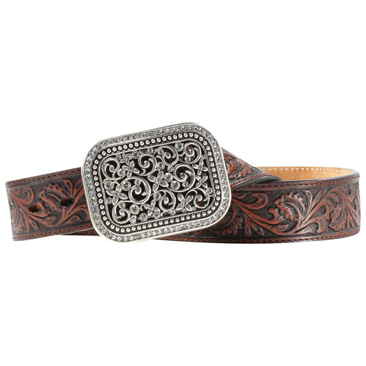 Ariat Tooled Belt - Crazy House Western Wear