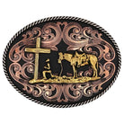 Montana Silversmiths Tri-tone Christian Cowboy Attitude Buckle A1005