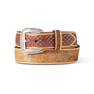 Men's Ariat Embossed Calf Hair Belt A1042102 - Crazy House Western Wear
