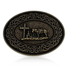 Men's Montana Attitude Faith in Him Christian Cowboy Buckle A1080C