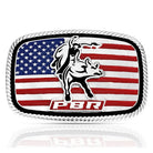 Men's Montana Silversmiths America Loves Bull Riding PBR Buckle A1090PBR