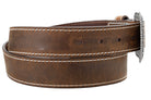 Ariat Women's Brown Leather Belt with Heavy Stitch Edge A1523402