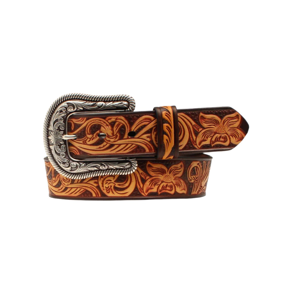 Ariat Floral Scroll Belt - Crazy House Western Wear