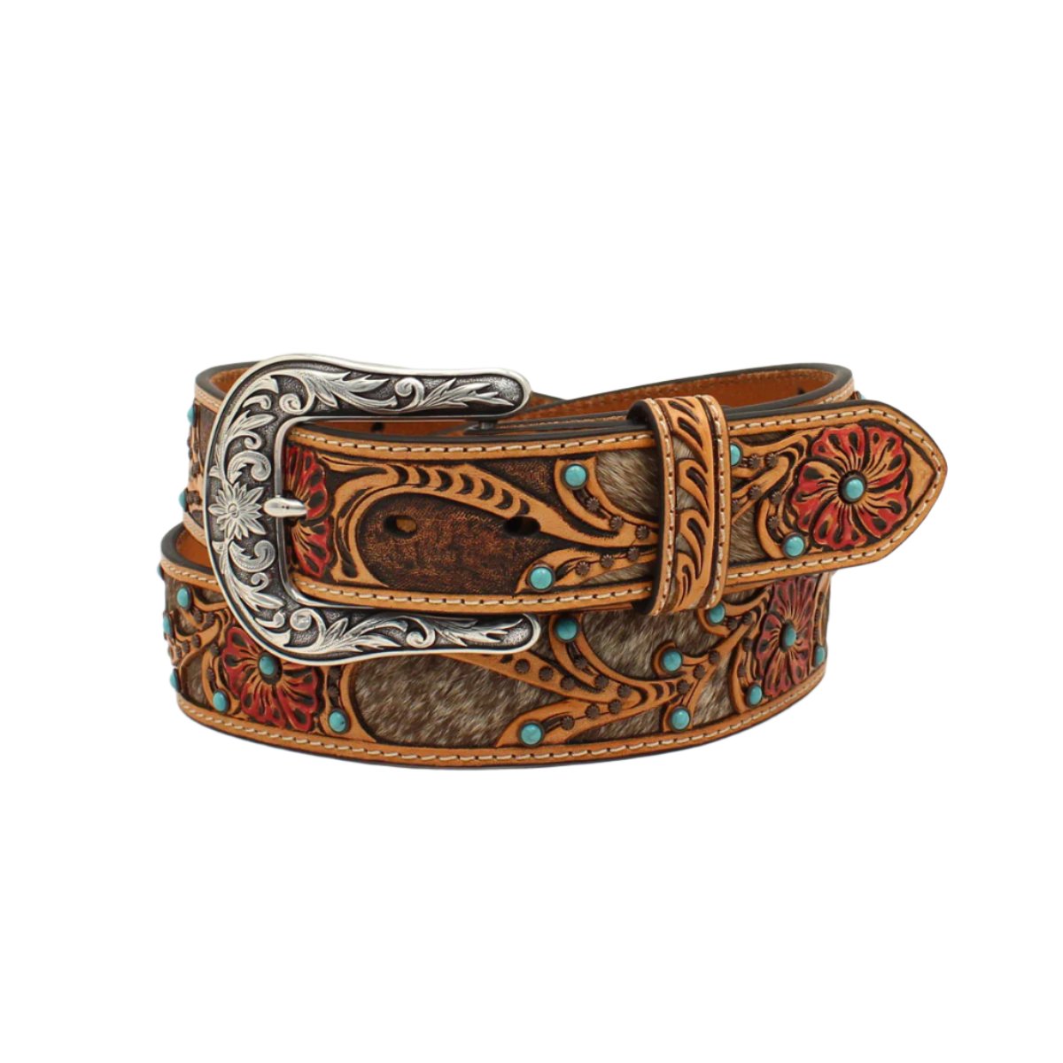 Ariat Calf Hair Underlay Belt - Crazy House Western Wear