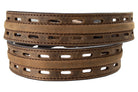 Men's Ariat Brown Work Belt 100% Genuine Leather with Double Hole Adjustment A1700702