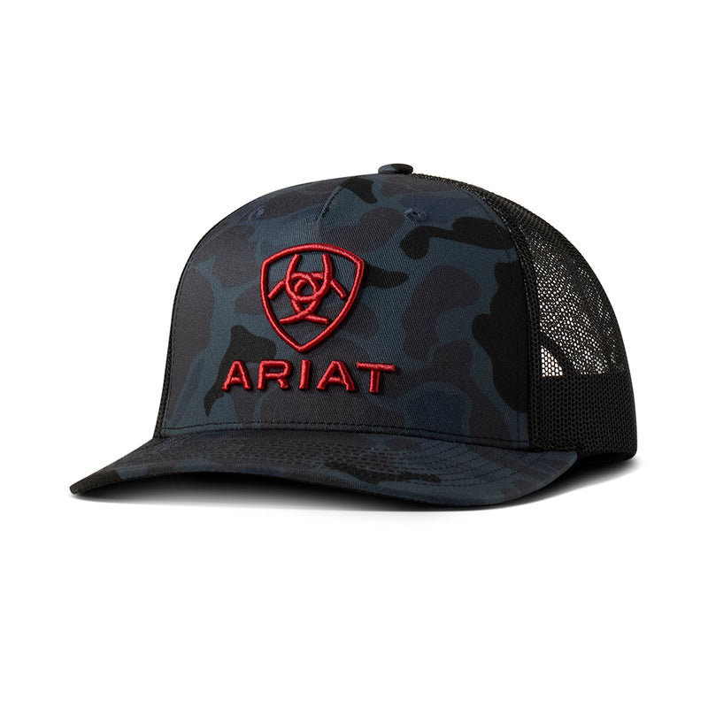 Men's Ariat Navy And Black Mesh Snapback A300090103
