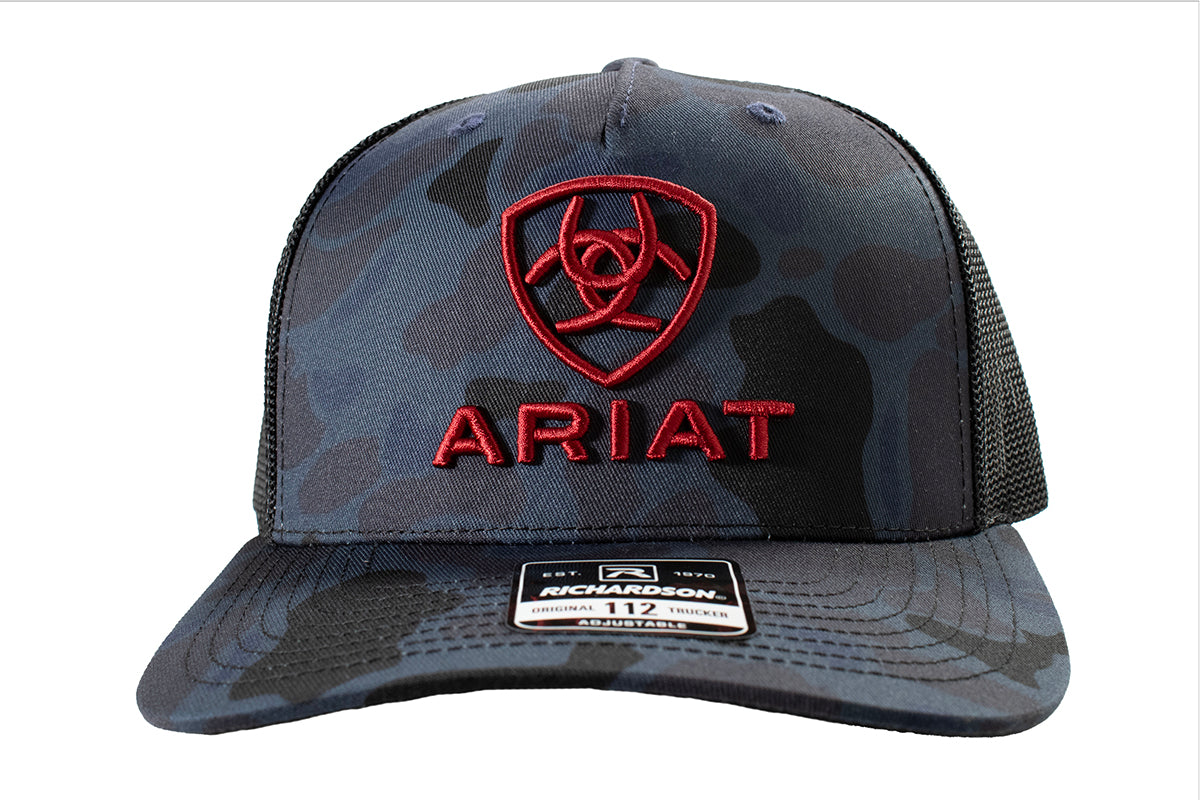 Men's Ariat Navy And Black Mesh Snapback A300090103