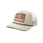 Men's Ariat Tan Snapback Cap with Patch A300092508