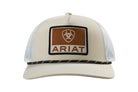 Men's Ariat Tan Snapback Cap with Patch A300092508