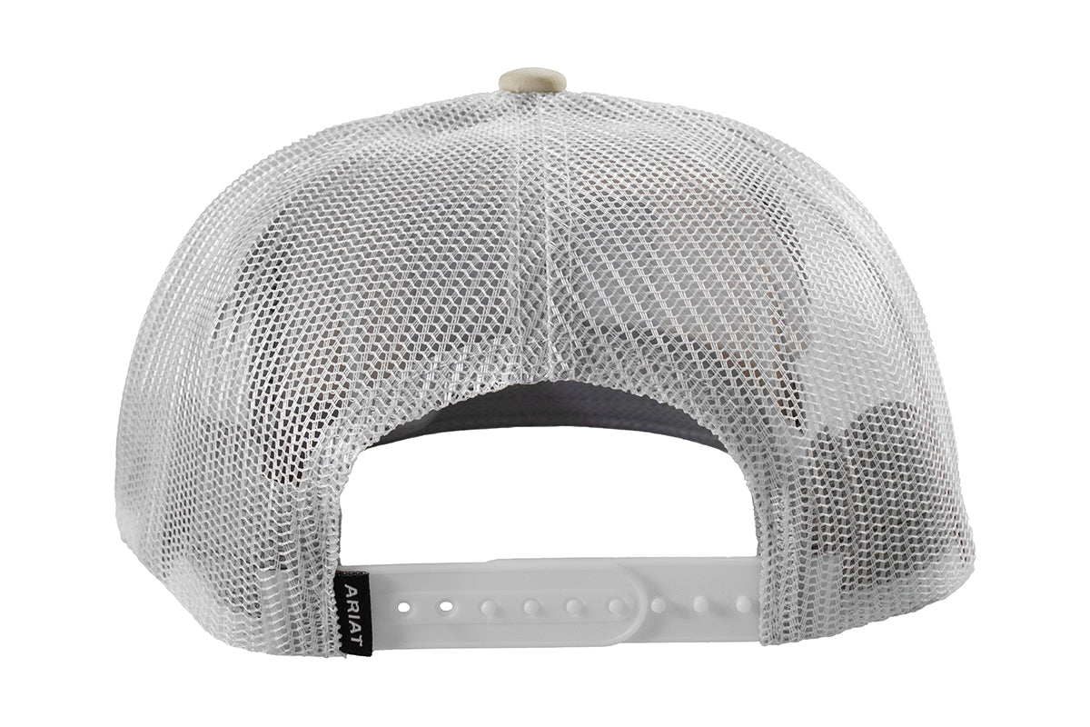 Men's Ariat Tan Snapback Cap with Patch A300092508