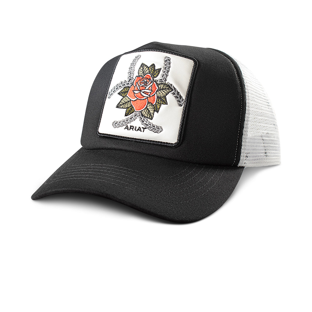 Women's Ariat Ponyflo Cap with Embroidered Ariat Rose A300093001