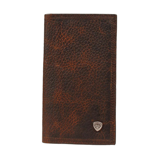 Men's Ariat Bifold Brown Leather Wallet A35118282 - Crazy House Western Wear