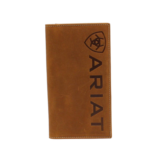 Men's Ariat Medium Brown Rodeo Style Wallet A3545244 - Crazy House Western Wear
