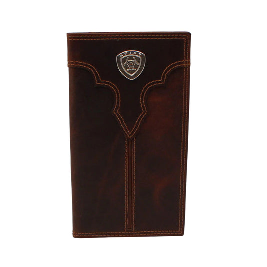 Men's Ariat Brown Rodeo Style Wallet A3550002 - Crazy House Western Wear