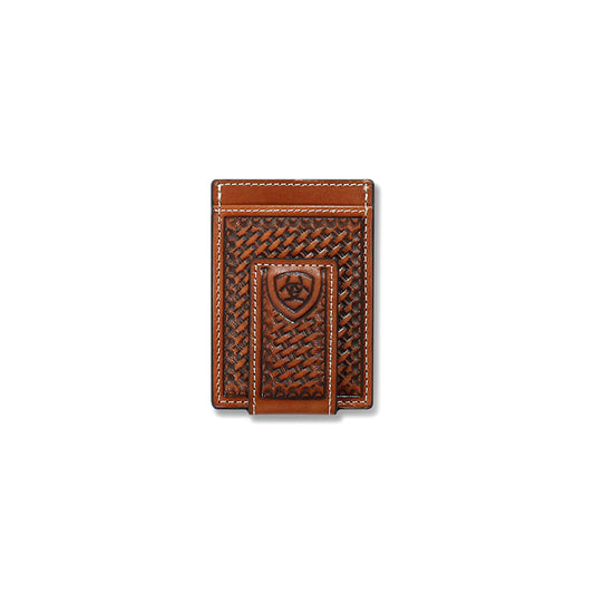 Men's Ariat Tan Money Clip Style Wallet A3550508 - Crazy House Western Wear