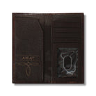 Men's Ariat Brown Rodeo Style Genuine Leather Wallet with Cross A3551402 - Crazy House Western Wear