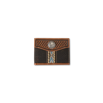 Men's Ariat Rowdy Brown Bifold Style Wallet A35542282 - Crazy House Western Wear