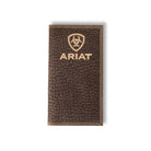 Ariat Men's Rodeo Bull Hide Brown Leather Wallet A3555902