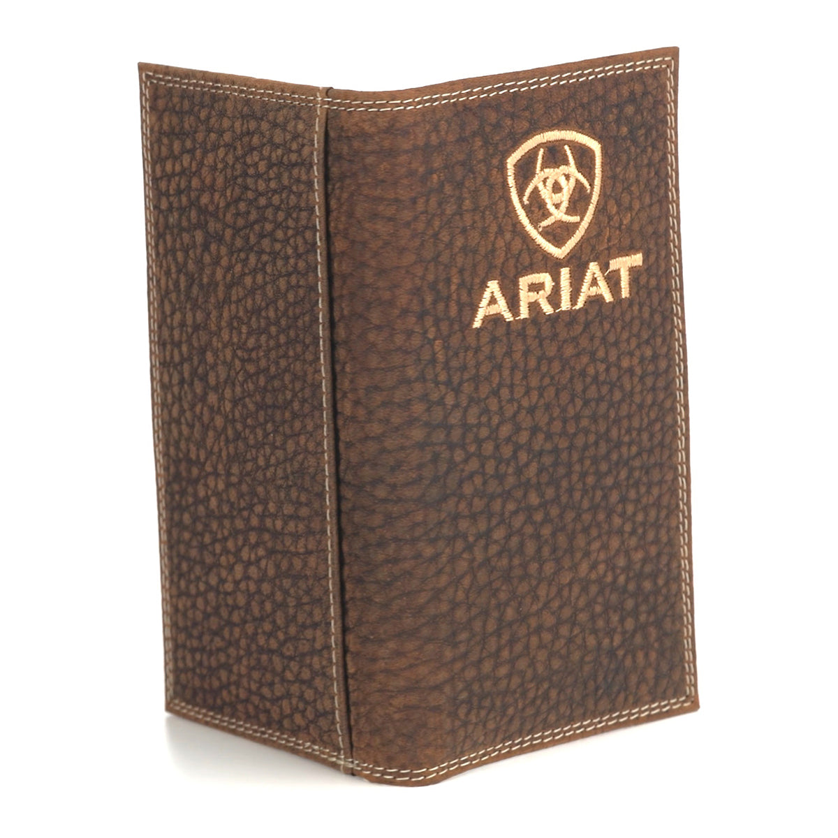Ariat Men's Rodeo Bull Hide Brown Leather Wallet A3555902