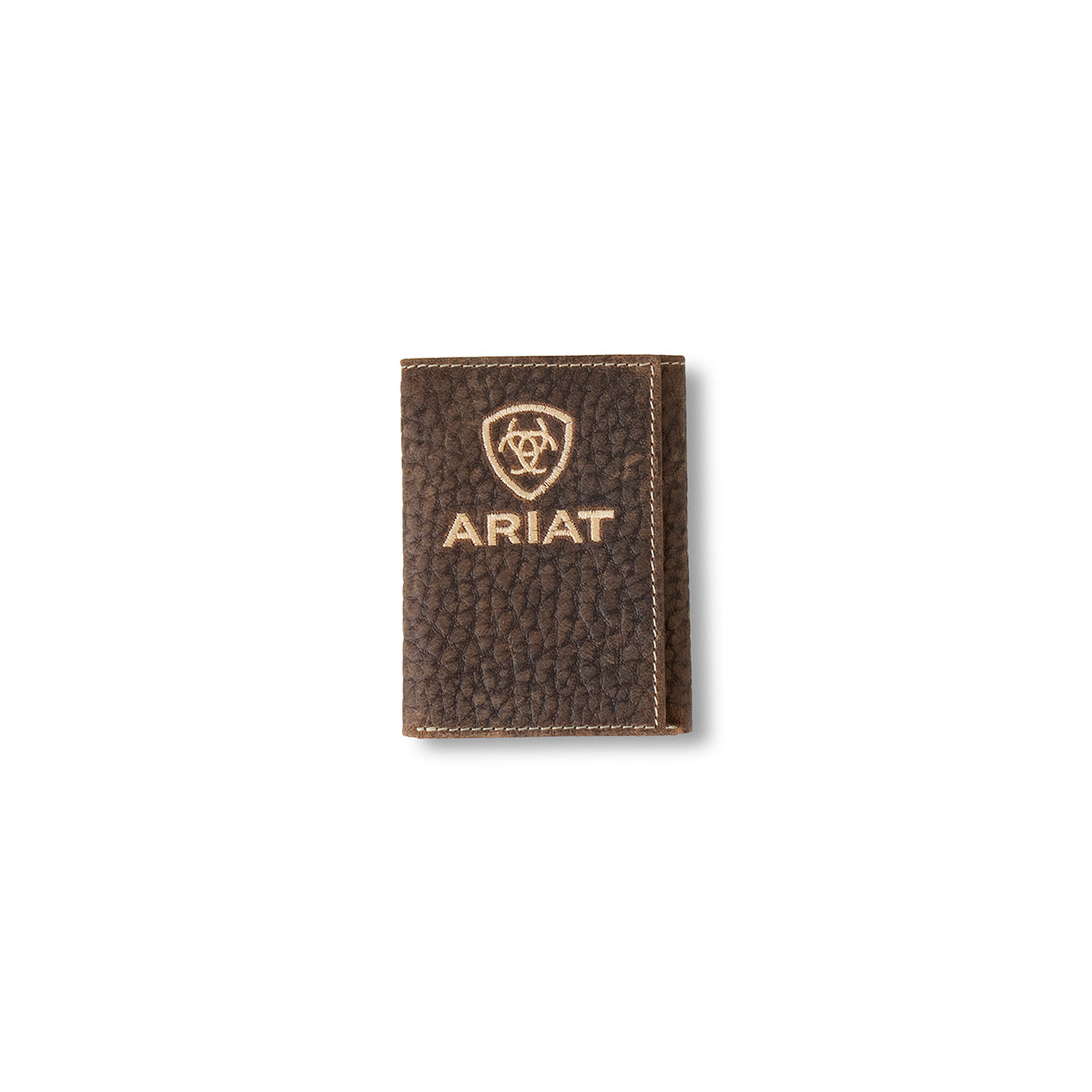 Ariat Men's Trifold Bull Hide Embroidered Wallet A3556102