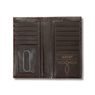 Men's Ariat Brown Rodeo Style Floral Embossed Genuine Leather Wallet A3557502