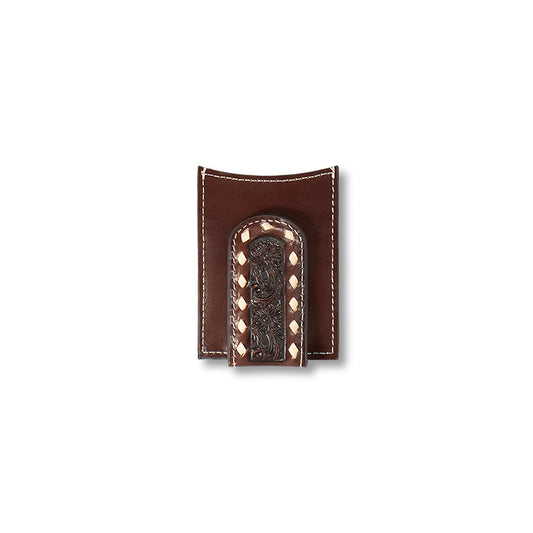 Men's Ariat Brown Money Clip Style Wallet A3558302 - Crazy House Western Wear