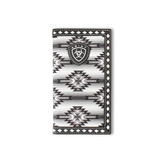 Men's Ariat Black Rodeo Style Wallet A3558801 - Crazy House Western Wear