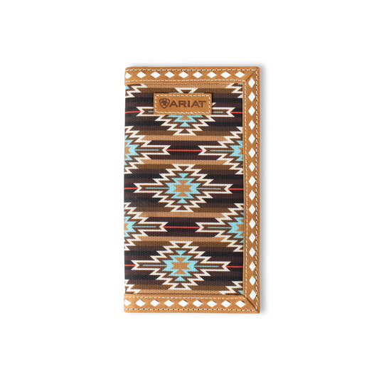 Men's Ariat Brown Rodeo Style Wallet A3559102 - Crazy House Western Wear