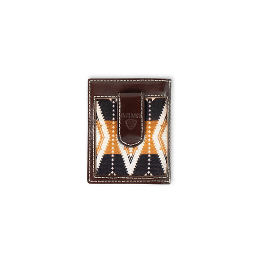 Men's Ariat Brown Money Clip Style Wallet A3559602 - Crazy House Western Wear