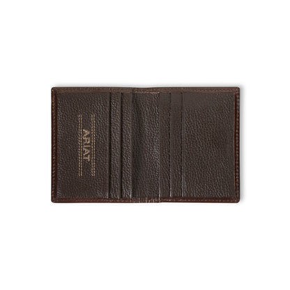 Men's Ariat Brown Money Clip Style Wallet A3559602 - Crazy House Western Wear