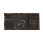 Men's Ariat Brown Trifold Style 100% Leather Wallet A3560202 - Crazy House Western Wear