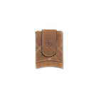 Men's Ariat Medium Brown Card Case Money Clip Style Wallet A3563244