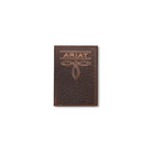 Men's Ariat 100% Leather Brown Trifold Style Wallet A3563402