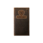 Men's Ariat Brown Rodeo Style Textured Wallet A3564702