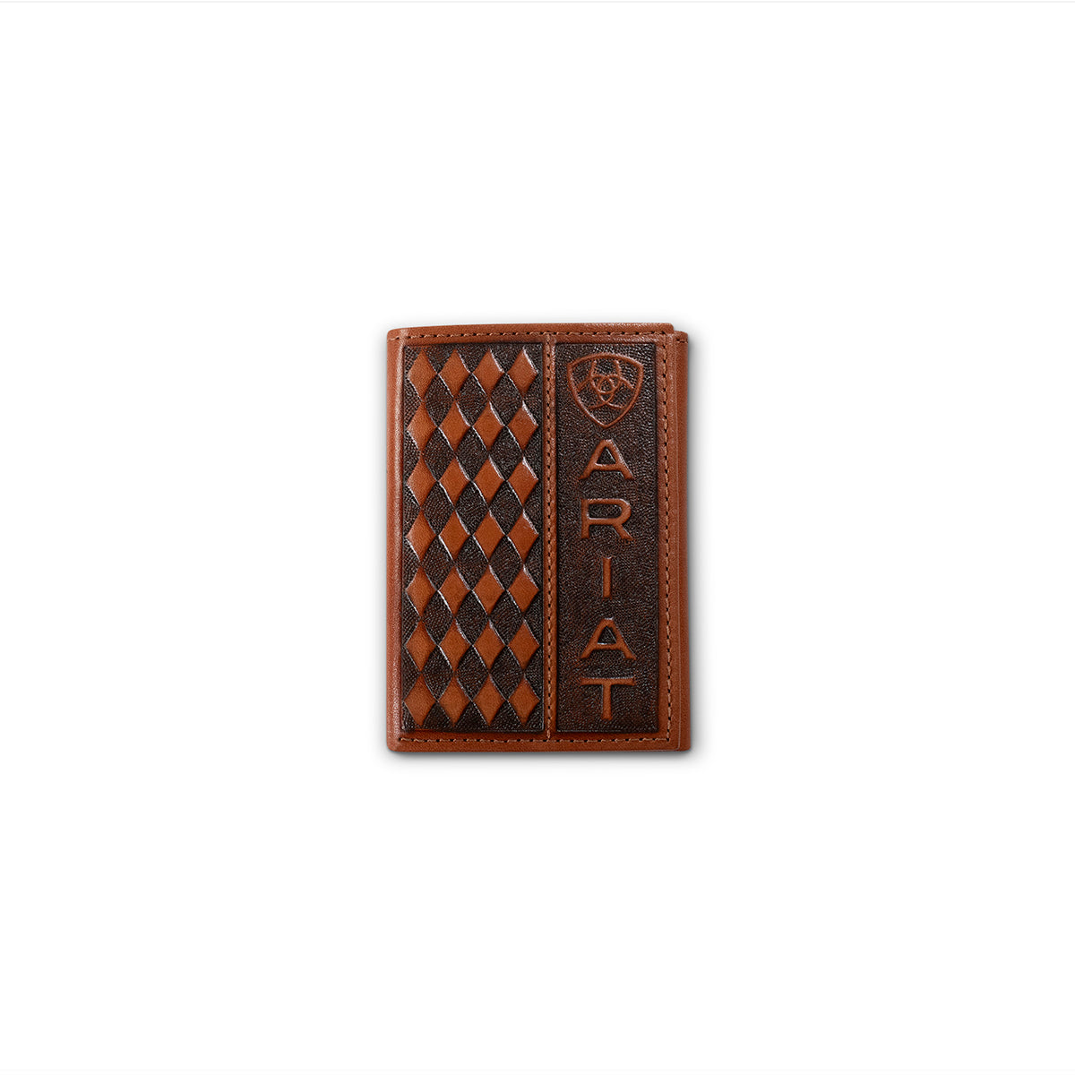 Ariat Men's Trifold Diamond Embossed Wallet A3568502