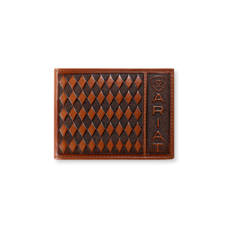 Ariat Men's Diamond Embossed Bifold Wallet A3568602