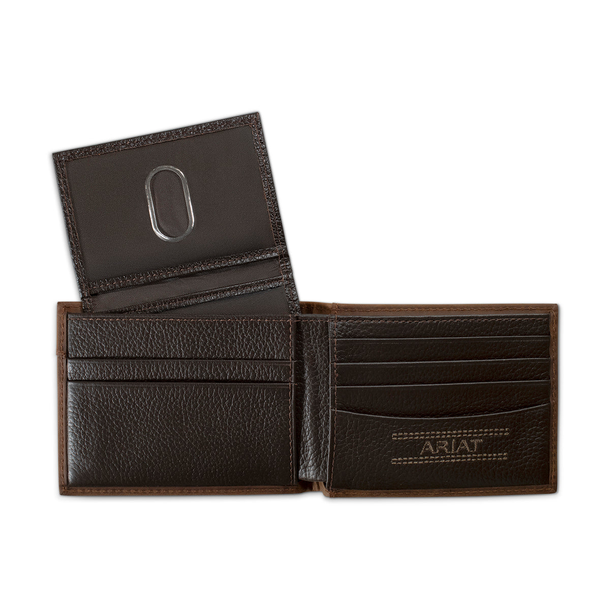 Ariat Men's Bifold Tooled Wallet with Overlay