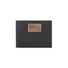 Ariat Men's Black Genuine Leather Wallet with Flag Patch