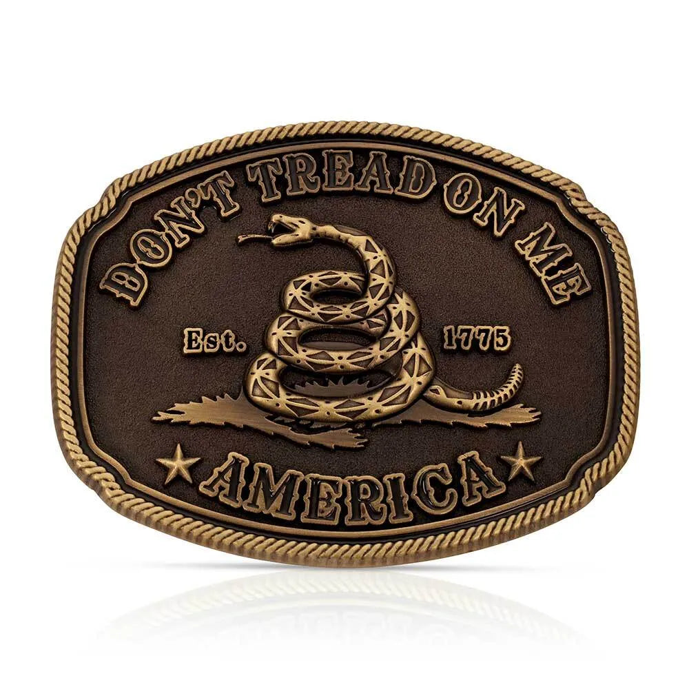 Men's Montana Silversmiths American Gadsden Don't Tread On Me Heritage Attitude Buckle A515C